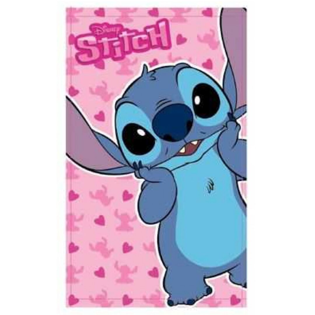 Dětský ručník Lilo and Stitch ružový 30x50cm Setino