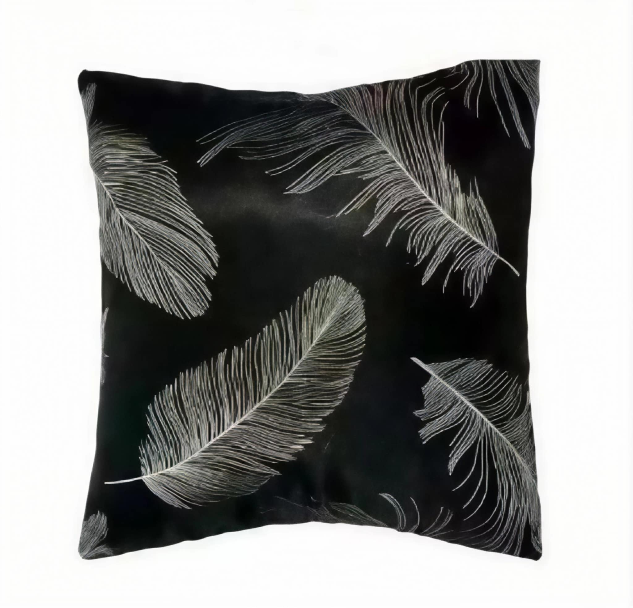 Dekorační povlak 45x45cm Pierka čierné Tiahome